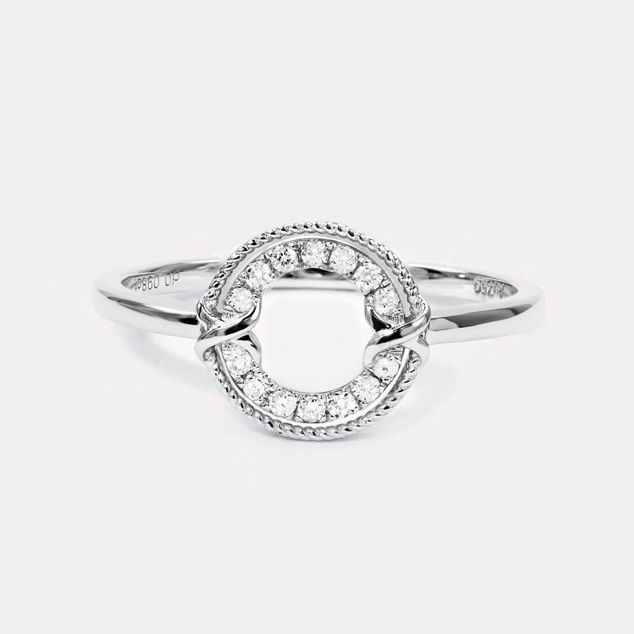 Double Knots Diamond Ring - RDD21186