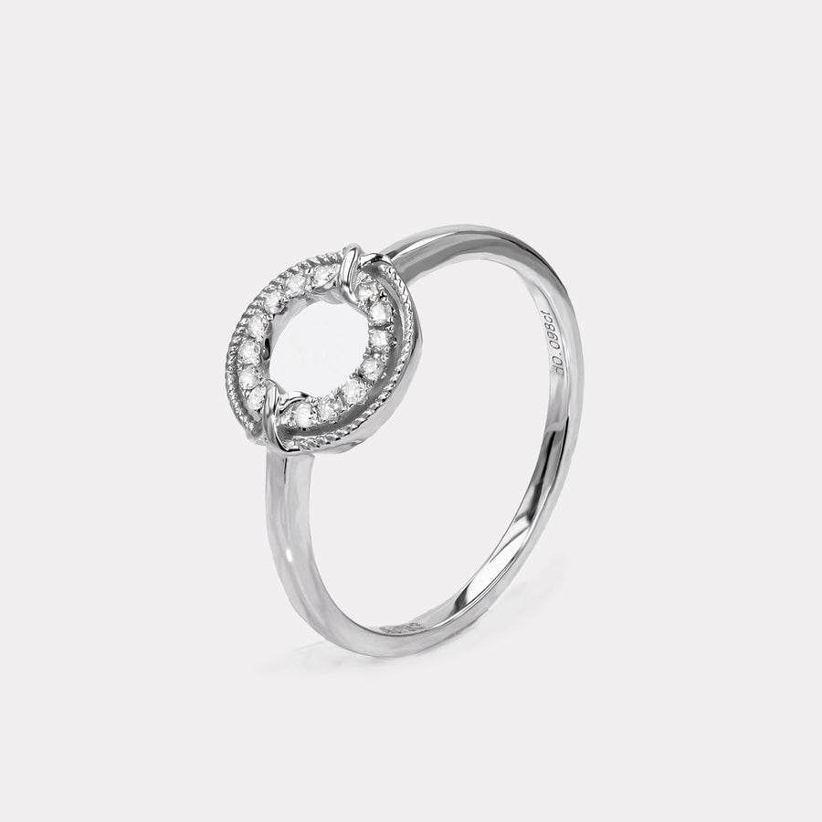 Double Knots Diamond Ring - RDD21186