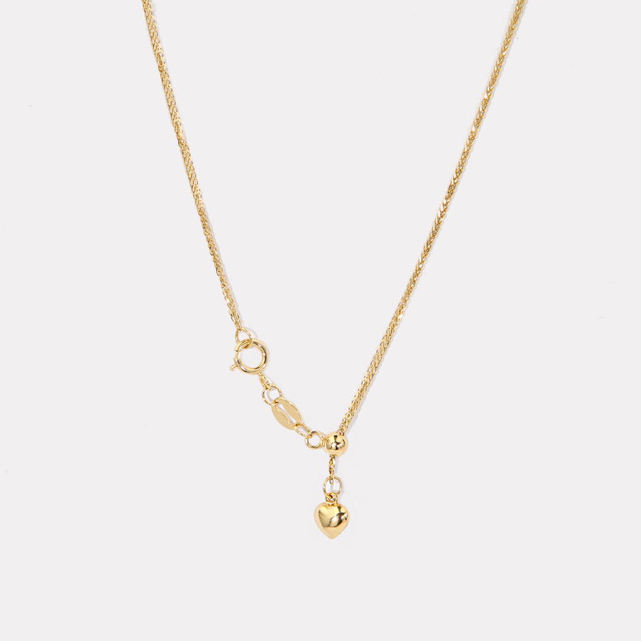 Length Adjustable 18K Solid Gold Chain - CNM003