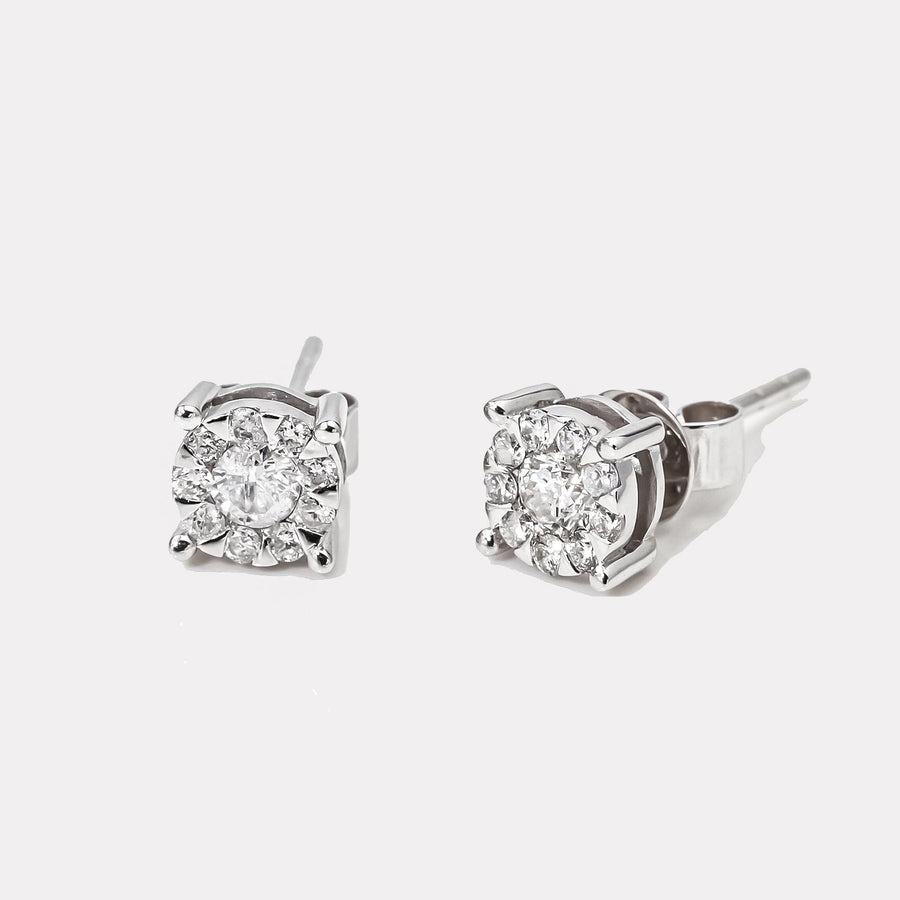 Classic four Claws Diamond Studs - EDD16032