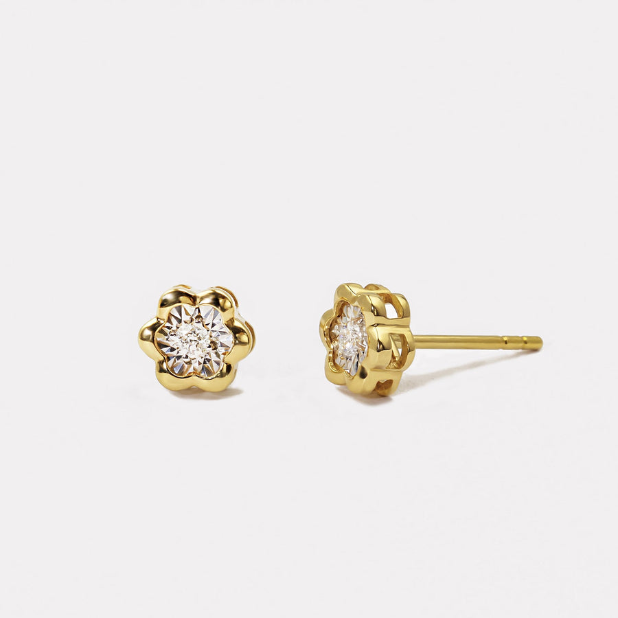 Sakura Diamond Studs - EDD21005