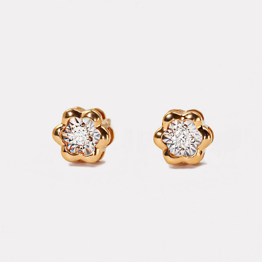 Sakura Diamond Studs - EDD21005