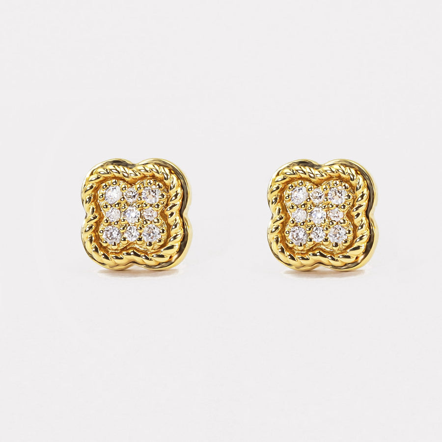 Clover Diamond Studs - EDD21135