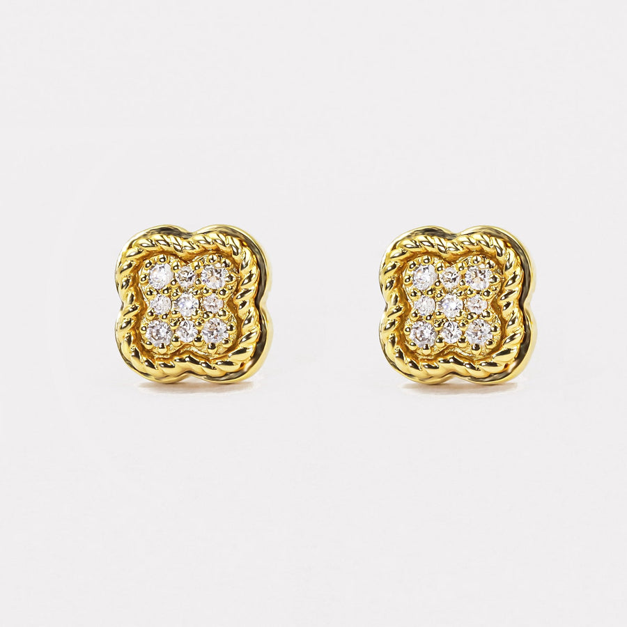 Clover Diamond Studs - EDD21135