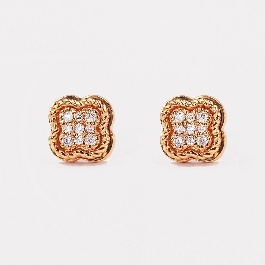 Clover Diamond Studs - EDD21135