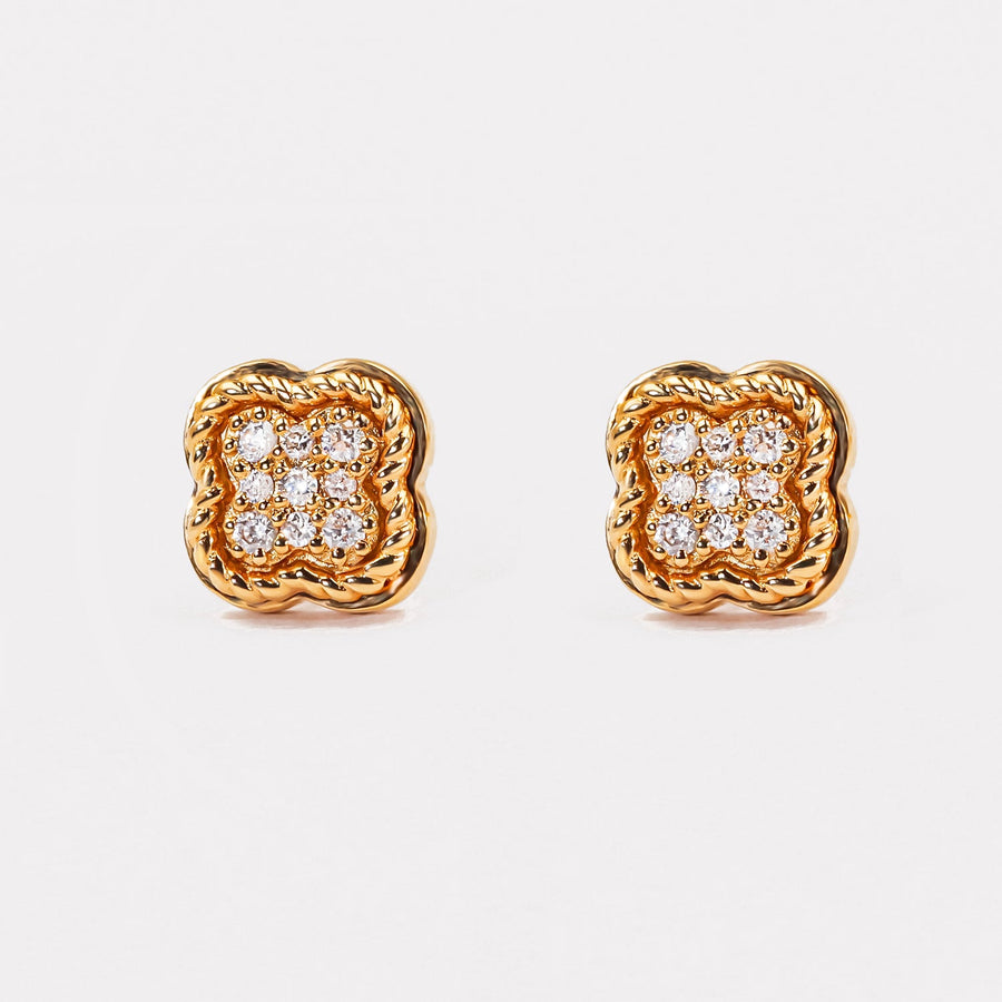 Clover Diamond Studs - EDD21135