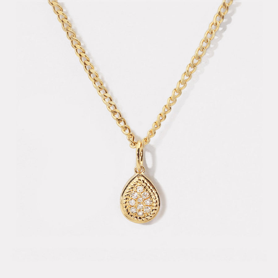 Pear Diamond Chain Necklace - NDD21136