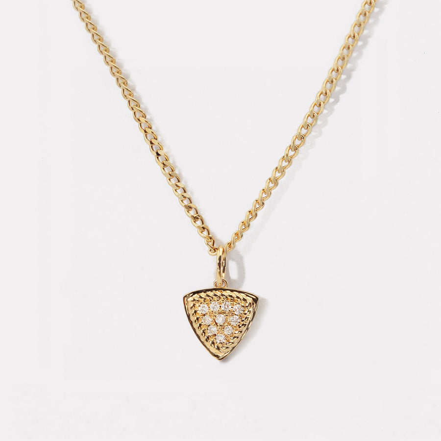 Triangle Diamond Chain Necklace - NDD21137