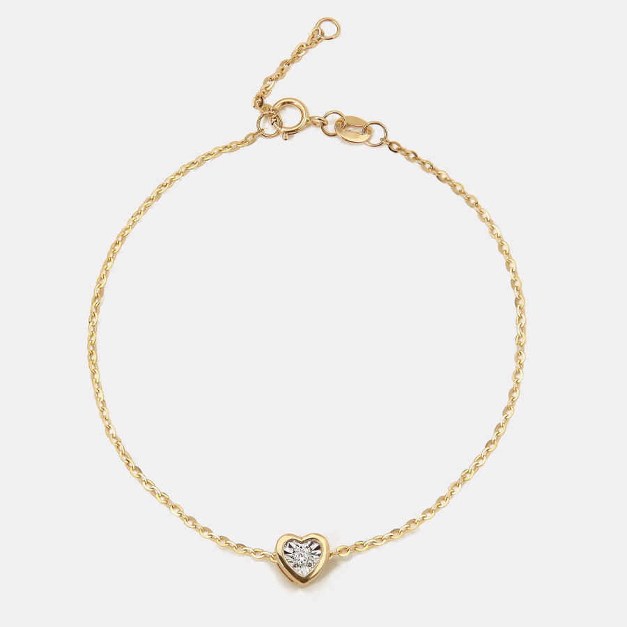 Mini Heart Diamond Bracelet - BDD21003