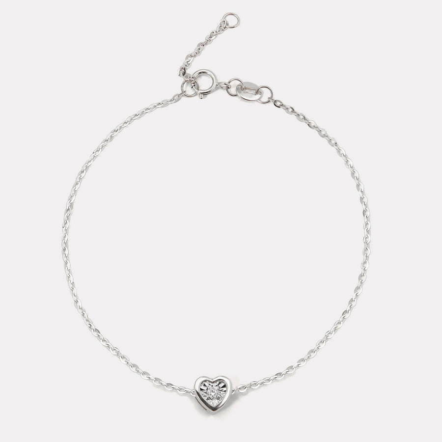 Mini Heart Diamond Bracelet - BDD21003