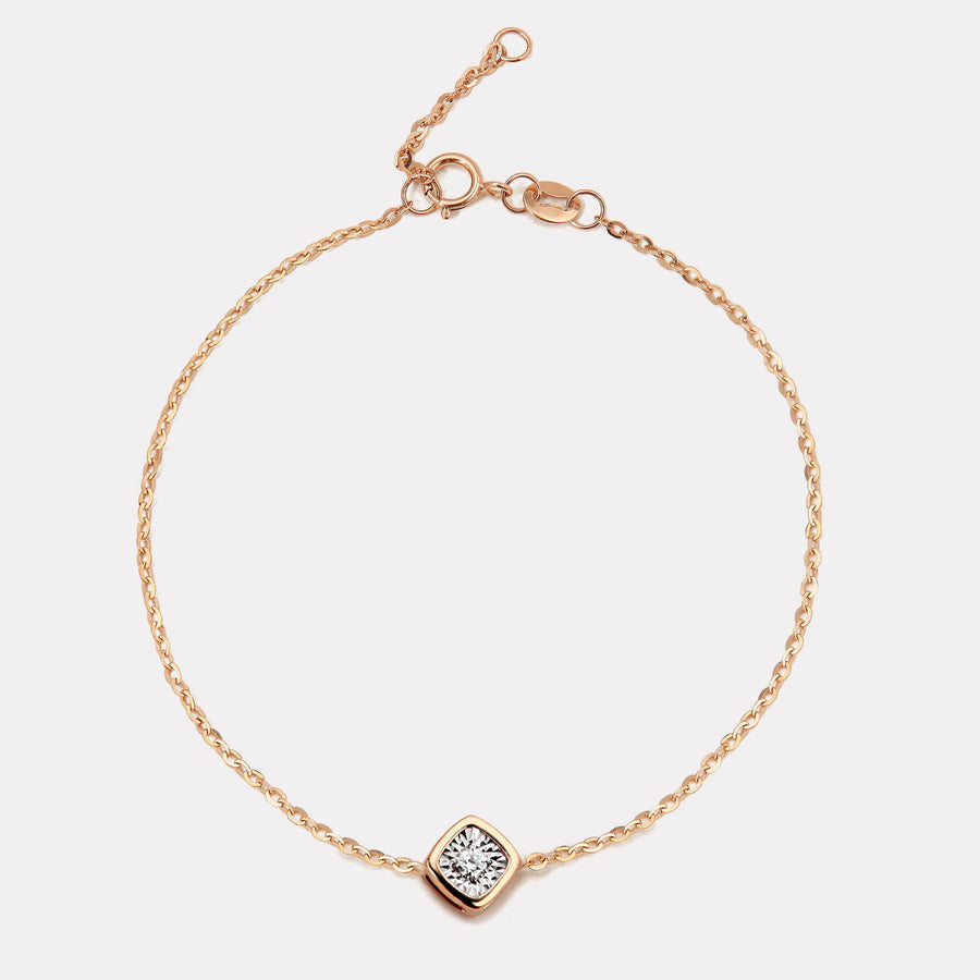 Solo Square Diamond Bracelet -  BDD21004