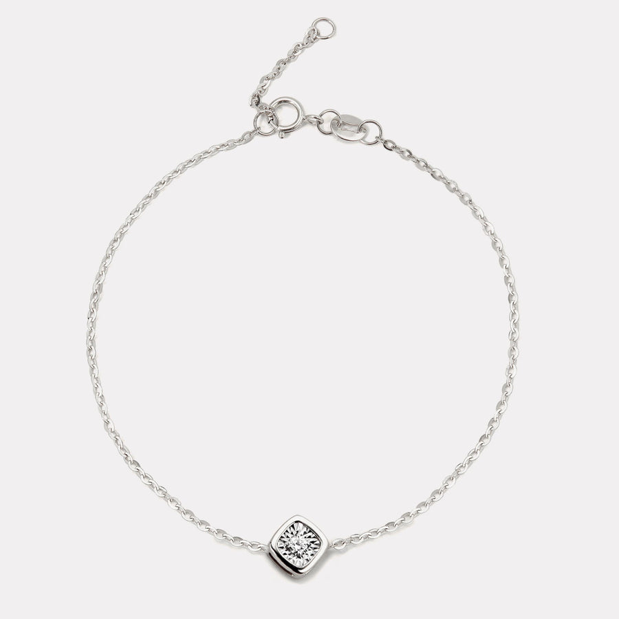 Solo Square Diamond Bracelet -  BDD21004