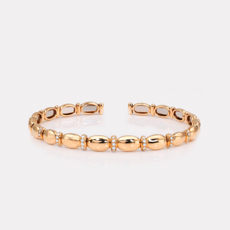 Golden beans Pavé Diamond Bangle - BGTC19312