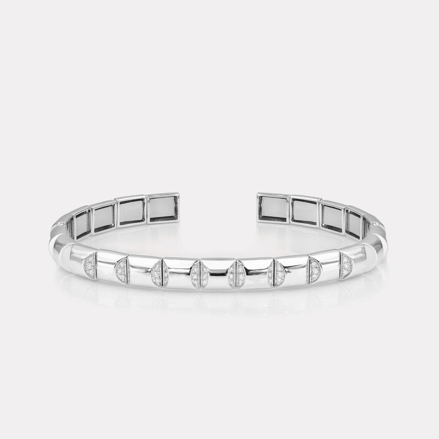 Chocolate Bar Pavé Diamond Bangle - BGTC21103