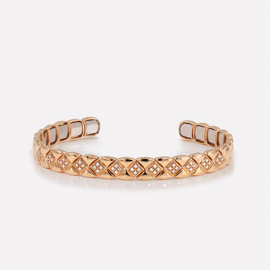 Petals Pavé Diamond Bangle - EDD21001