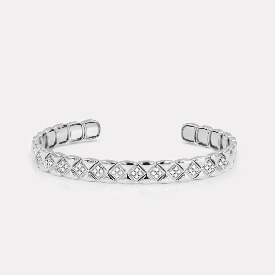 Petals Pavé Diamond Bangle - EDD21001