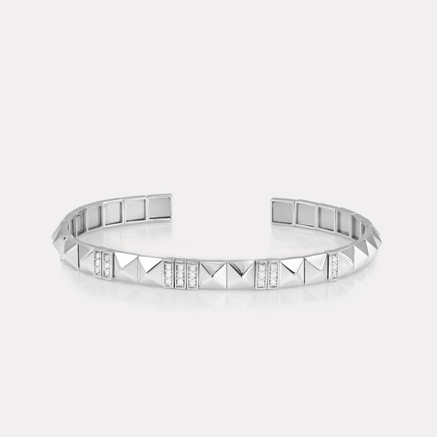 Pyramid Pavé Diamond Bangle - BGTC21110