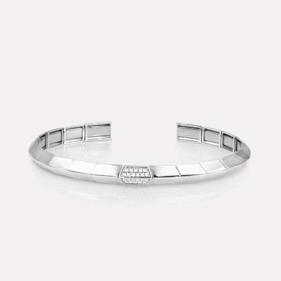 Center Bilateral Diamond Bangle - BGTC21112