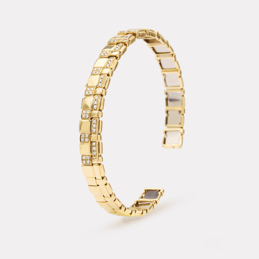 Mosaic Pavé Diamond Bangle - BGTC21115