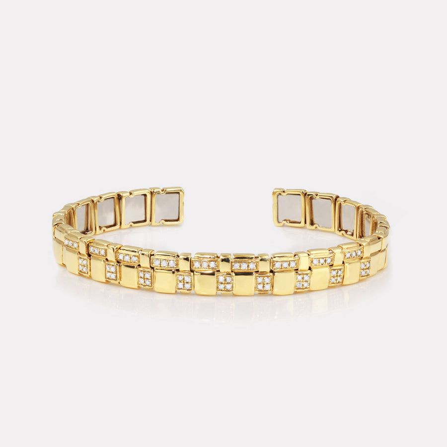 Mosaic Pavé Diamond Bangle - BGTC21115