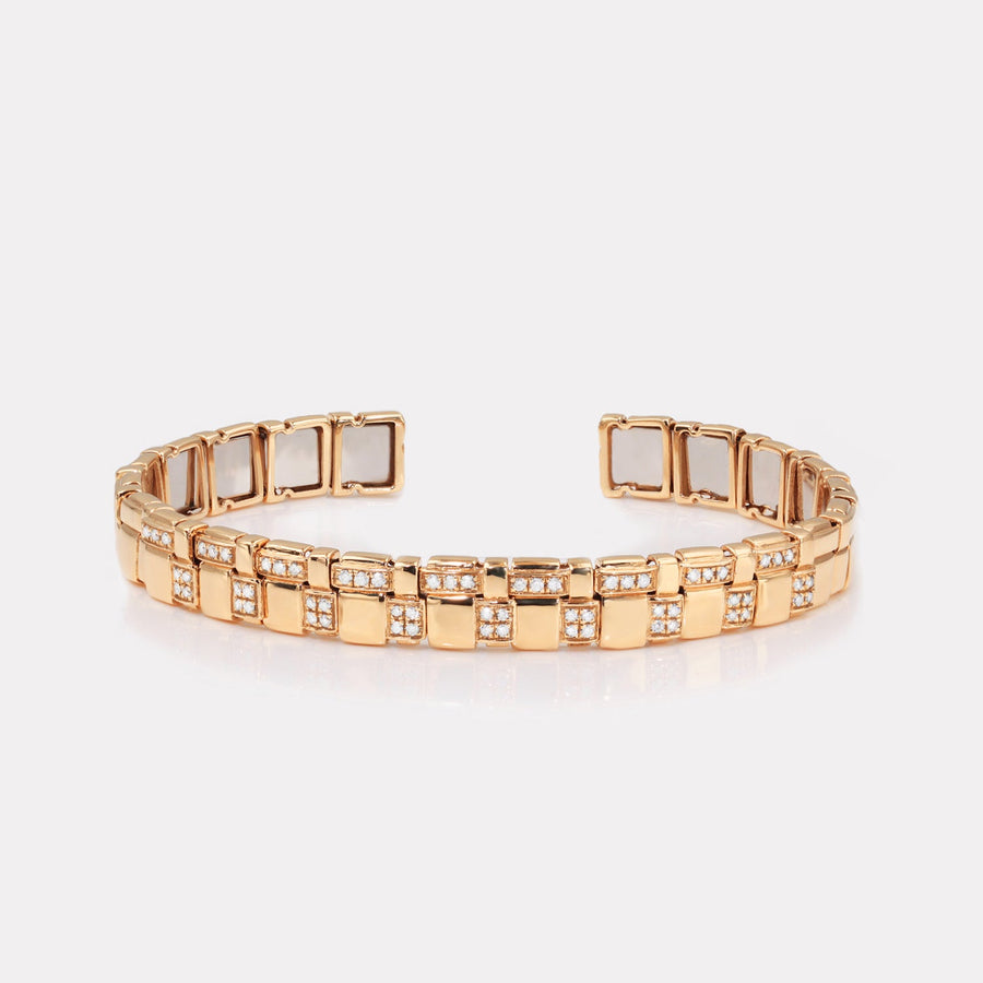 Mosaic Pavé Diamond Bangle - BGTC21115