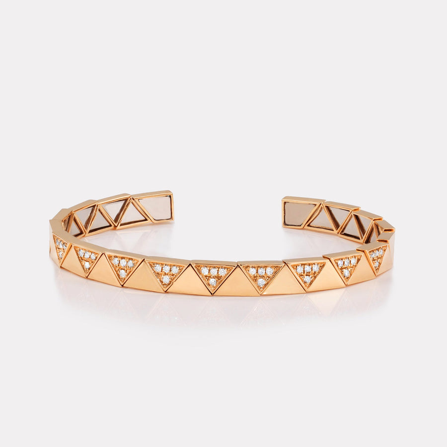 Triangle Pavé Diamond Bangle - BGTC21116