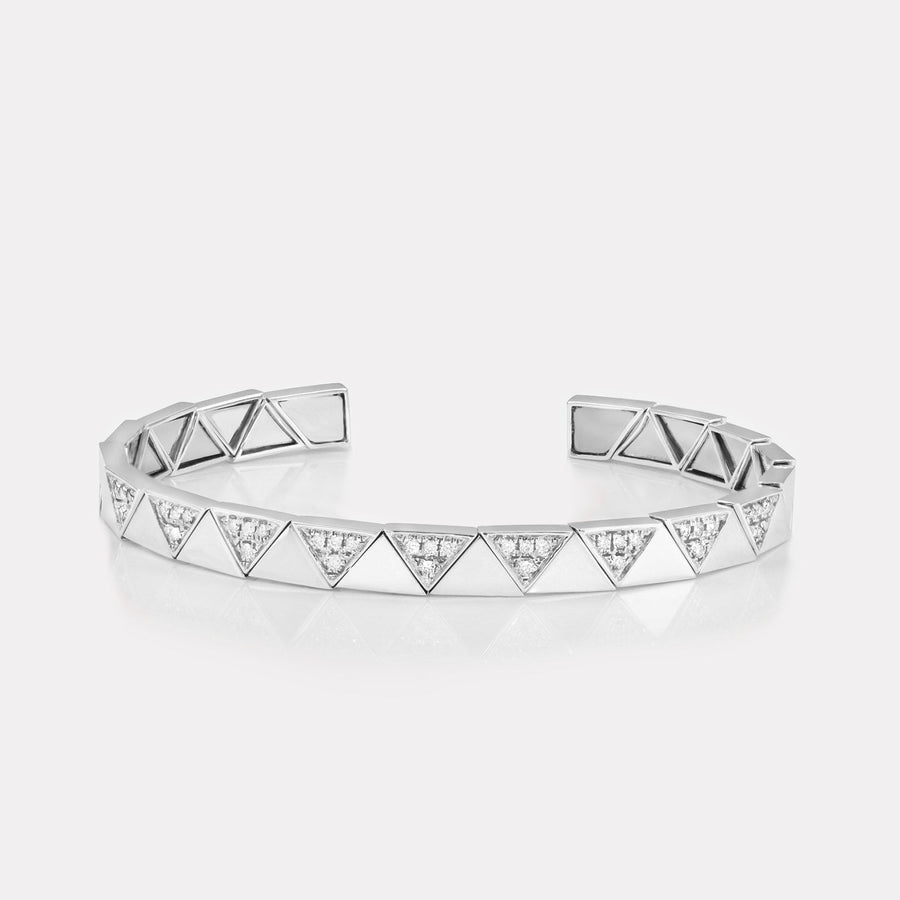 Triangle Pavé Diamond Bangle - BGTC21116