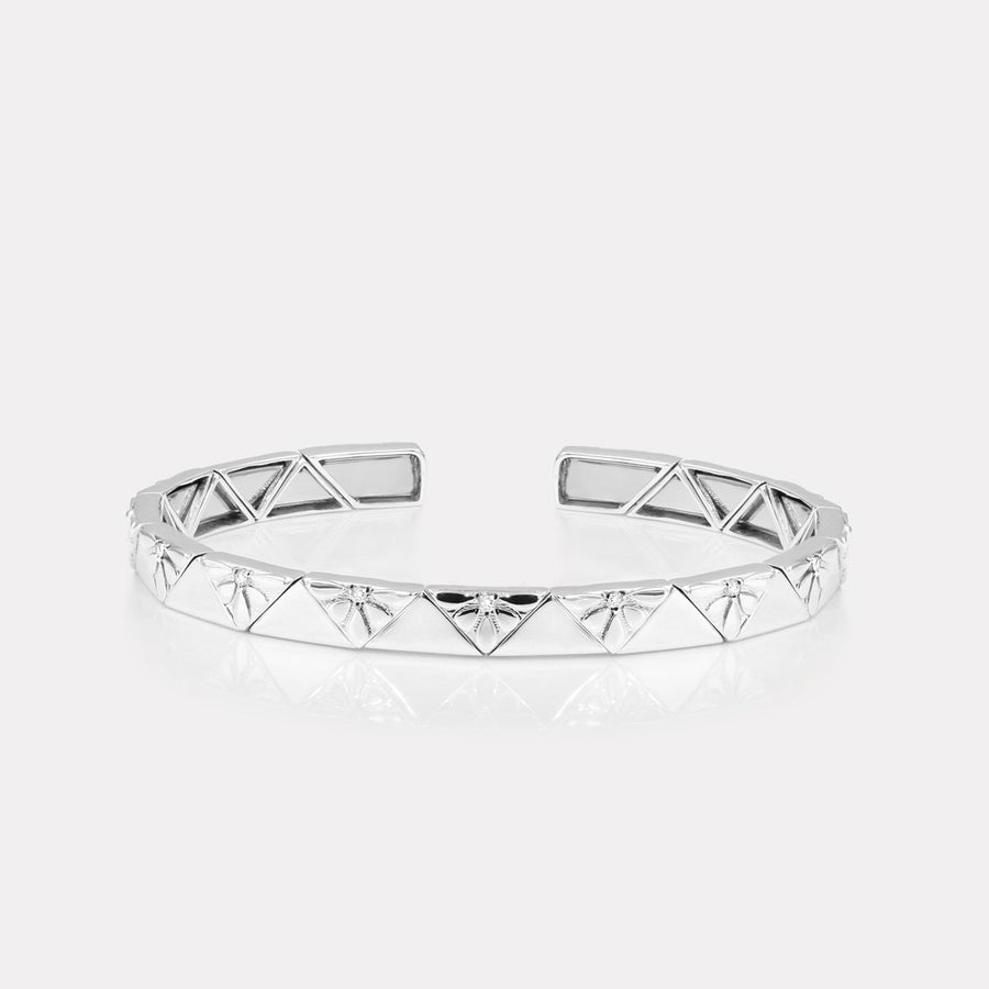 Triangular lace Pavé Diamond Bangle - BGTC21117