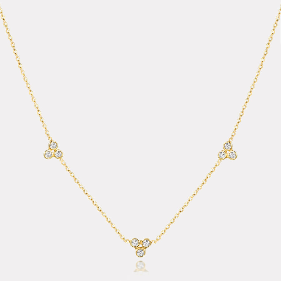 Tri-balls Diamond Necklace - NDD20016