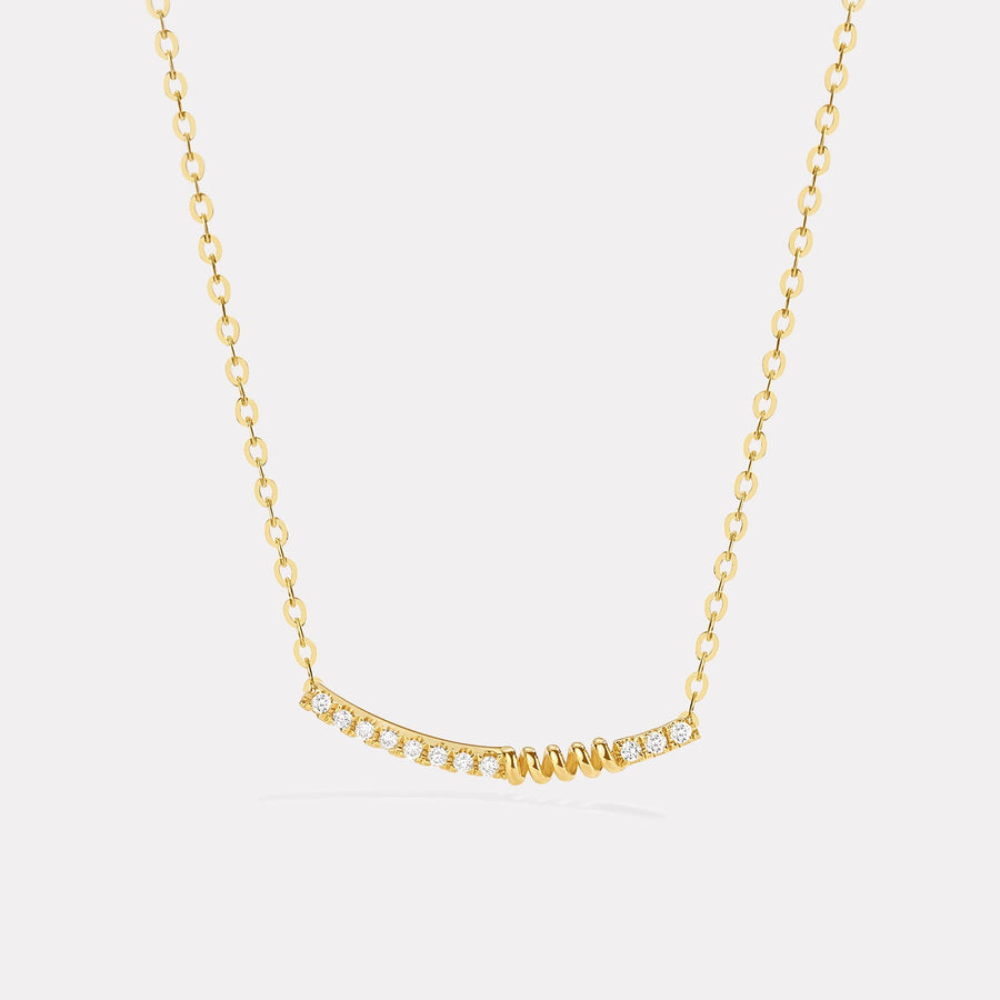 Smiling U Diamond Necklace - NDD20102