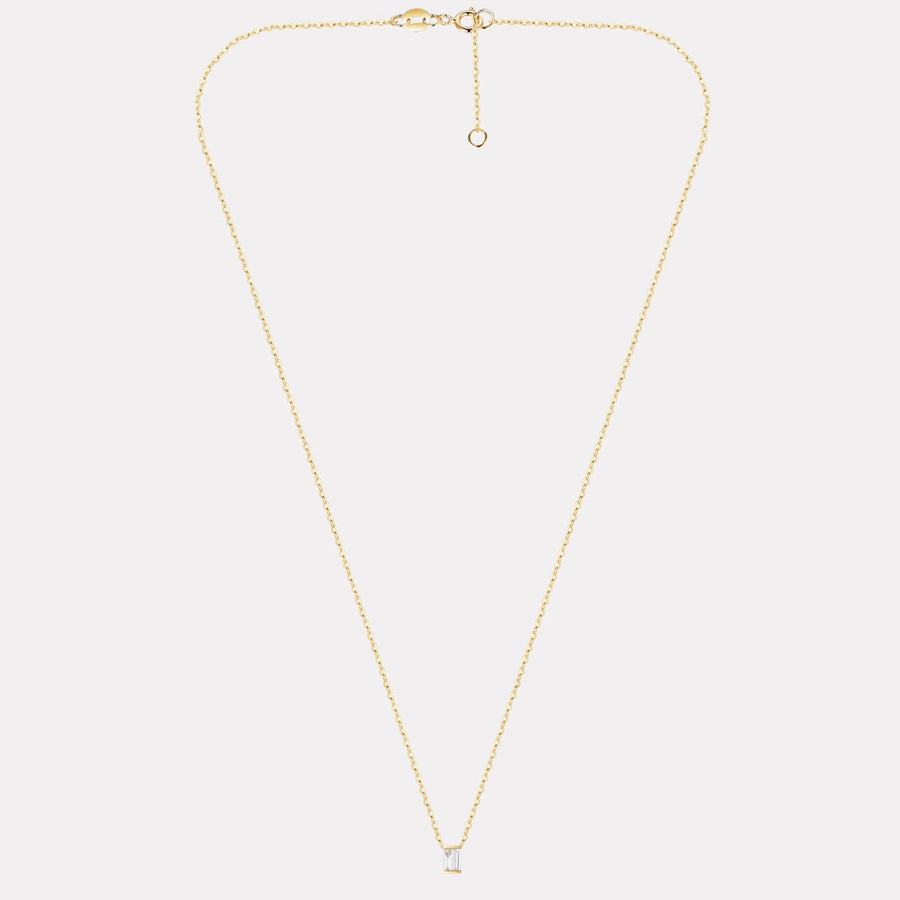 Solo Baguette Diamond Necklace - NDD20025