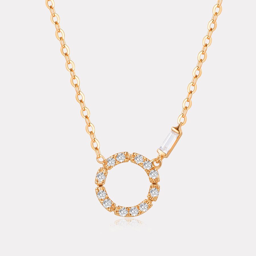 Circle Diamond Necklace - NDD20027