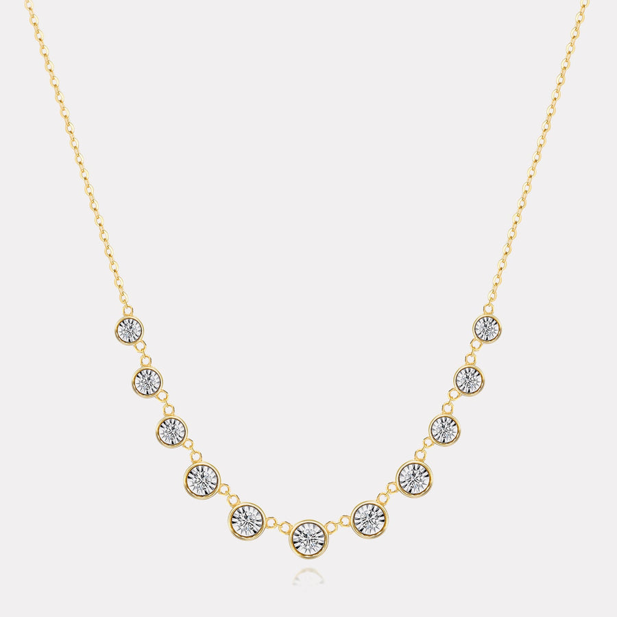 Eternity Diamonds Station Necklace - NDD20045