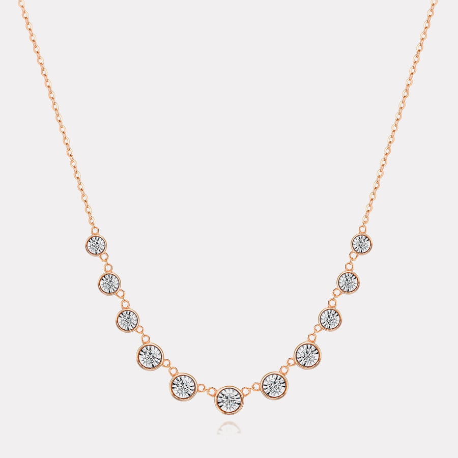 Eternity Diamonds Station Necklace - NDD20045