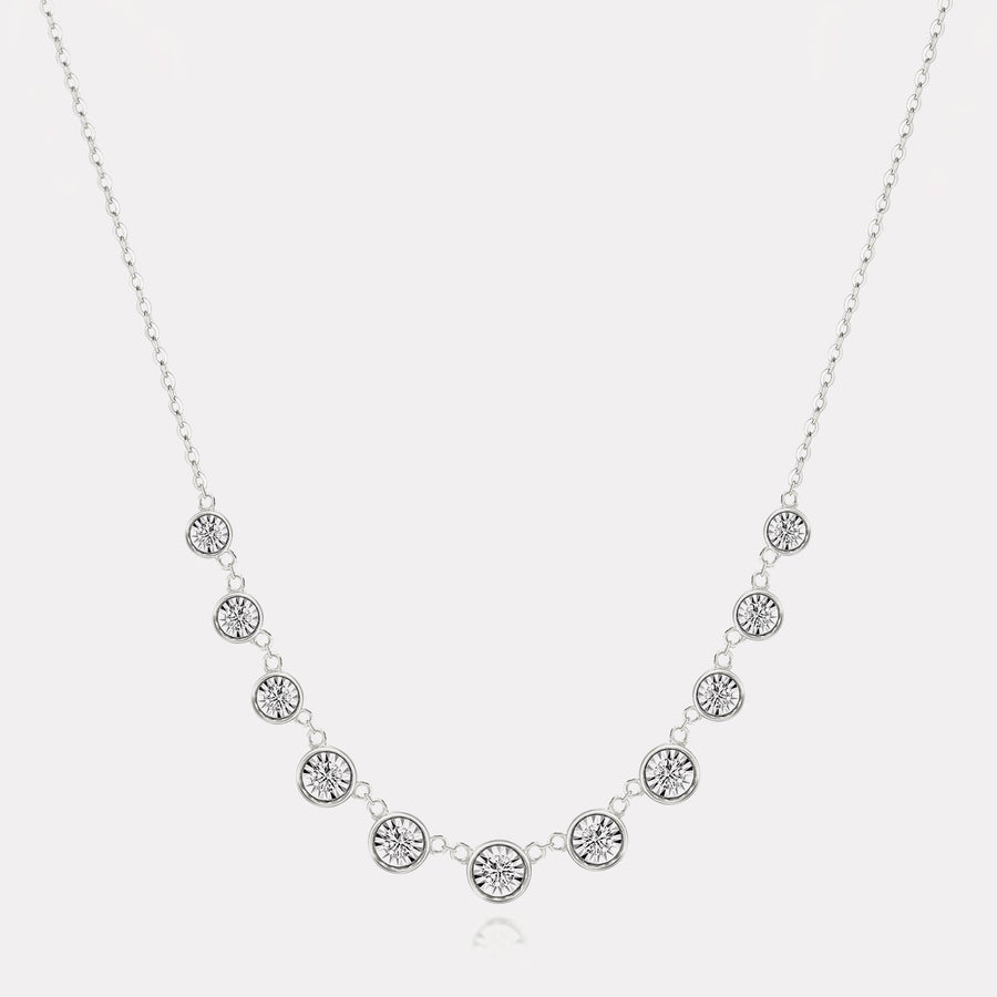 Eternity Diamonds Station Necklace - NDD20045