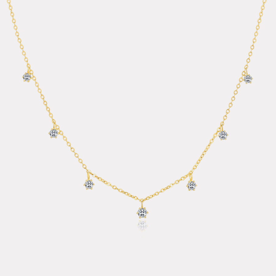 Classic Station Diamond Necklace - NDD20047