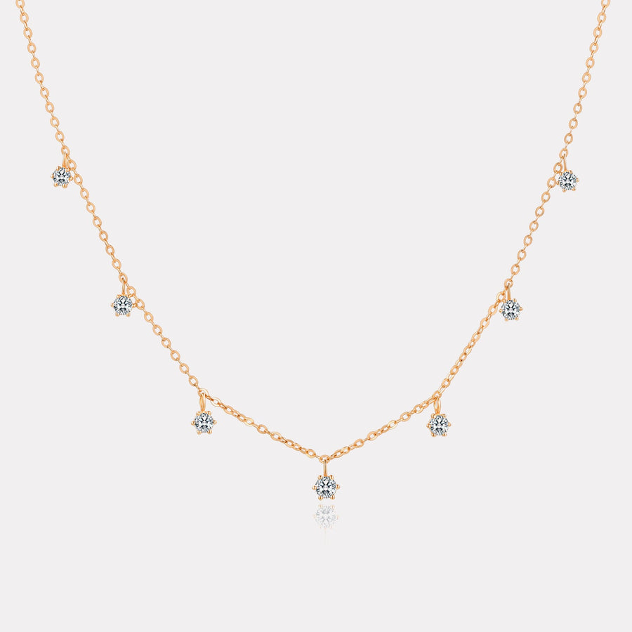 Classic Station Diamond Necklace - NDD20047