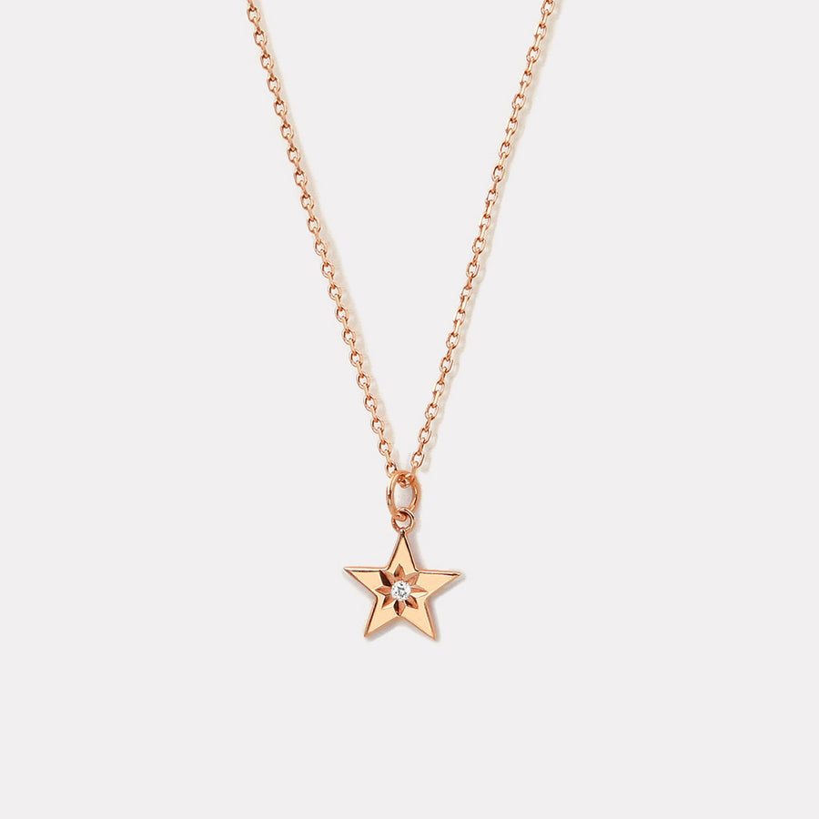 Polaris Star Diamond Necklace - NDD20062