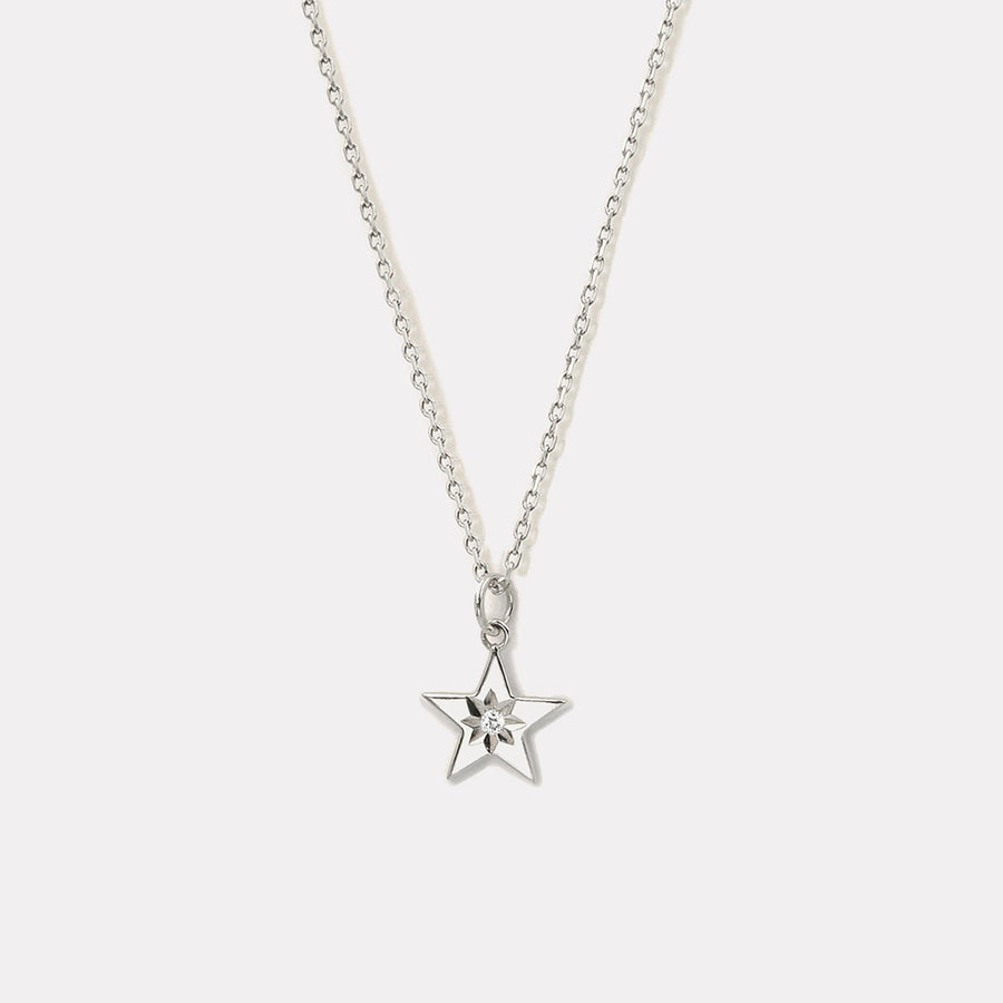 Polaris Star Diamond Necklace - NDD20062