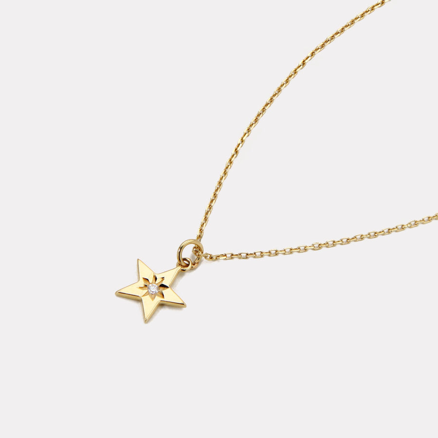 Polaris Star Diamond Necklace - NDD20062