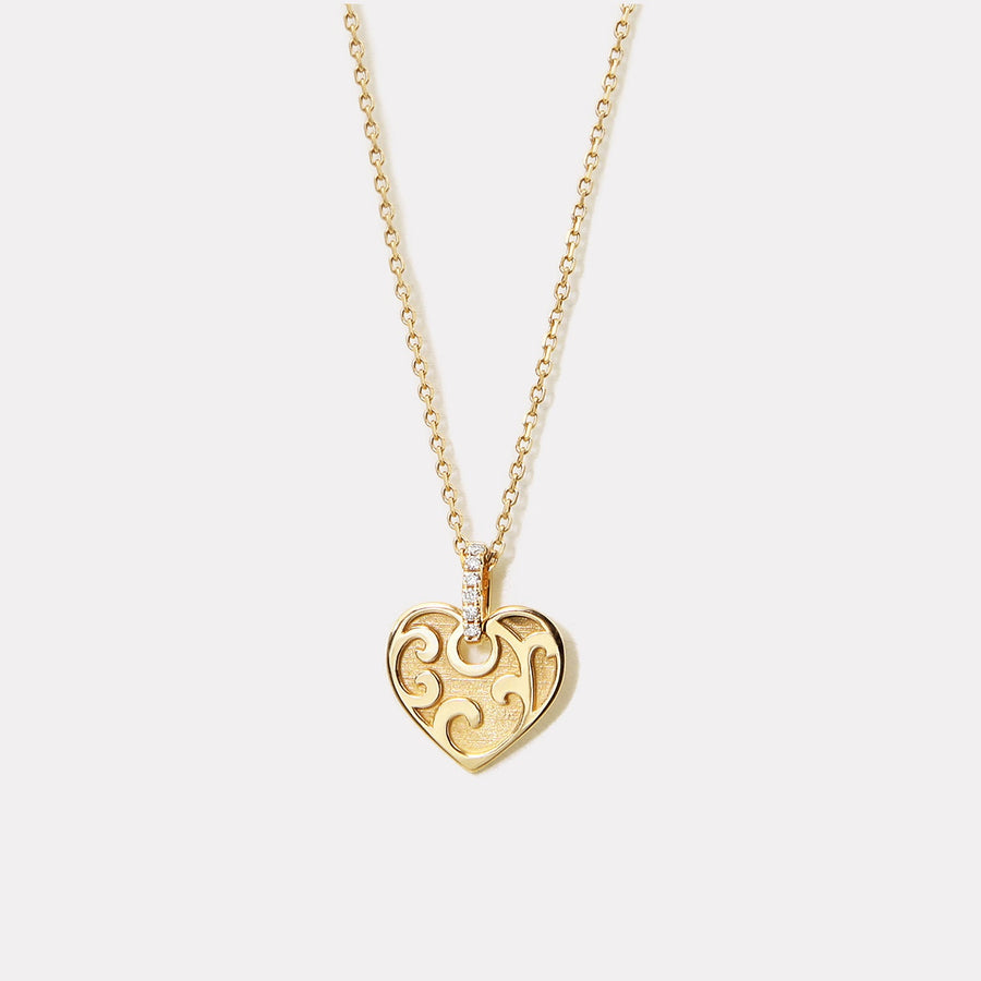 Heart Shape Diamond Necklace - NDD20064