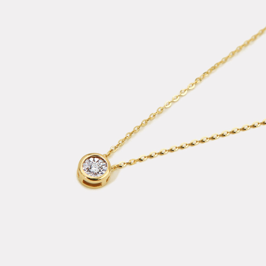 Classic Mini Solo Diamond Necklace - NDD21002