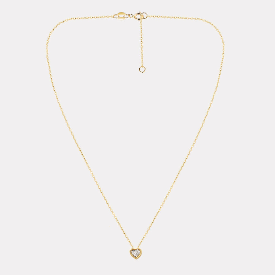 Mini Heart Solo Diamond Necklace - NDD21003