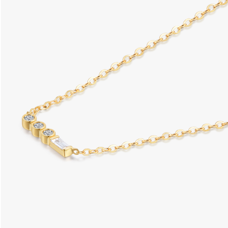 Friendship Diamond Line Necklace - NDD20024