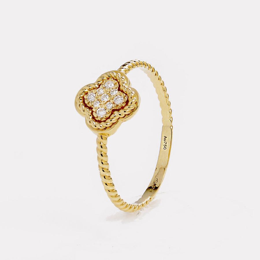 Clover Pavé Diamond Ring - RDD21135