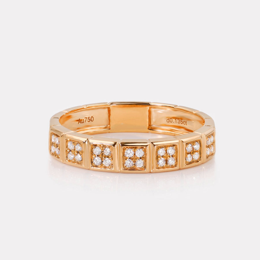 Square Pavé Diamond Ring - RTC21128