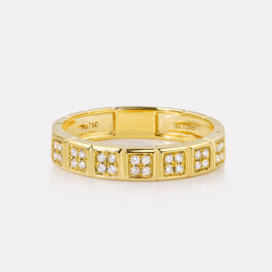 Square Pavé Diamond Ring - RTC21128