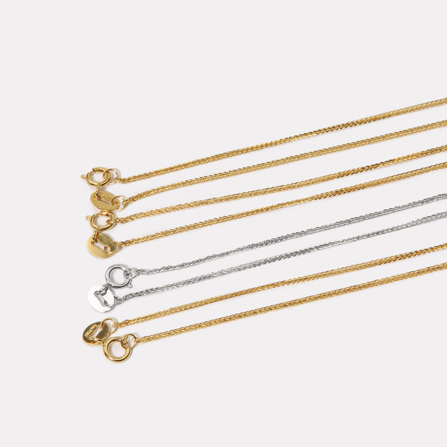 18K Solid Gold Chain - CNM004