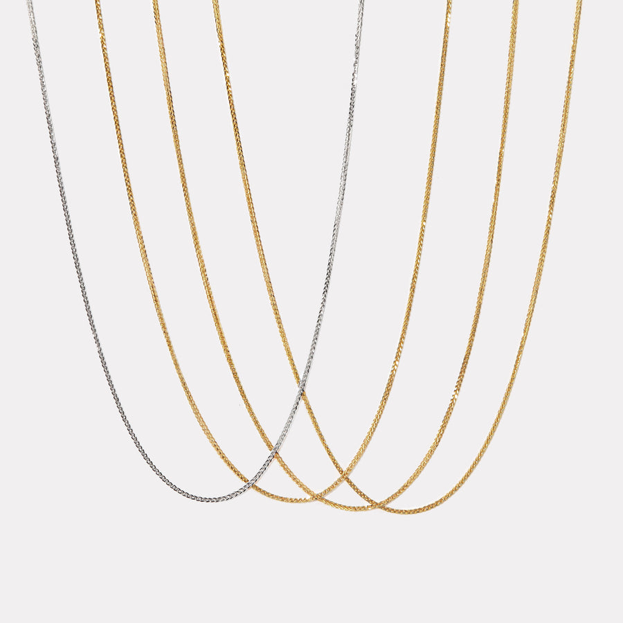 18K Solid Gold Chain - CNM004