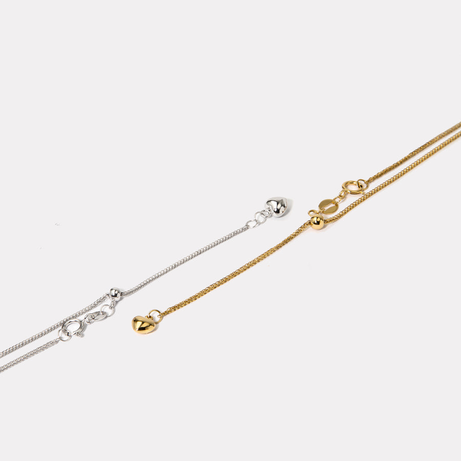 Length Adjustable 18K Solid Gold Chain - CNM003